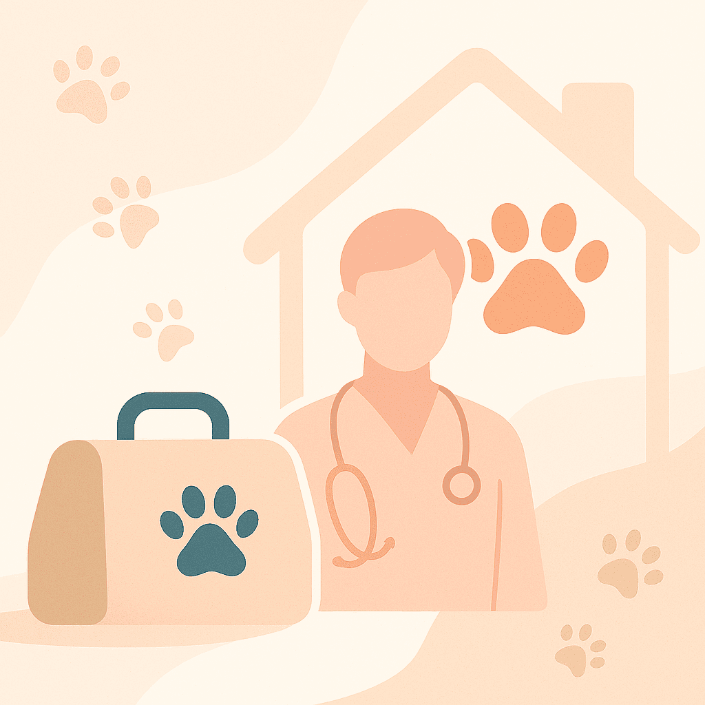 Veterinario entregando recomendaciones de viaje a una tutora de mascota